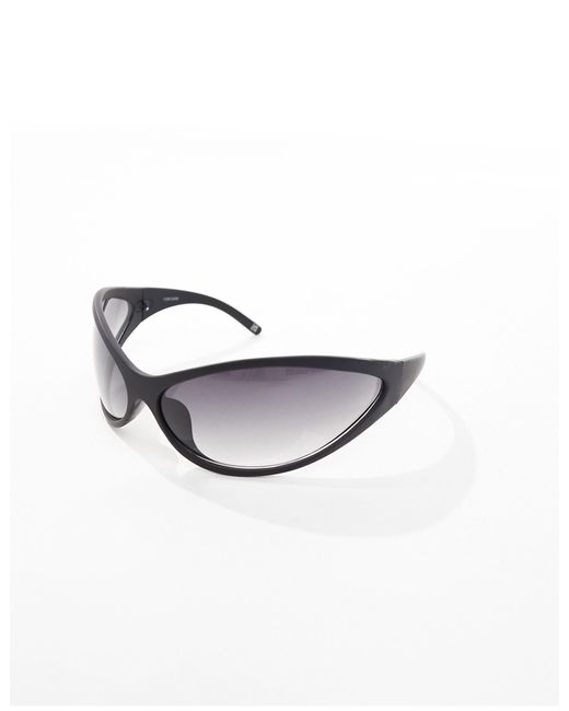 ASOS Gray Y2k Alien Wrap Sunglasses for men