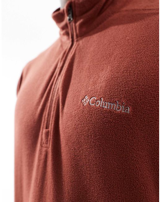 Columbia Red Klamath Range Half Zip Sweater for men