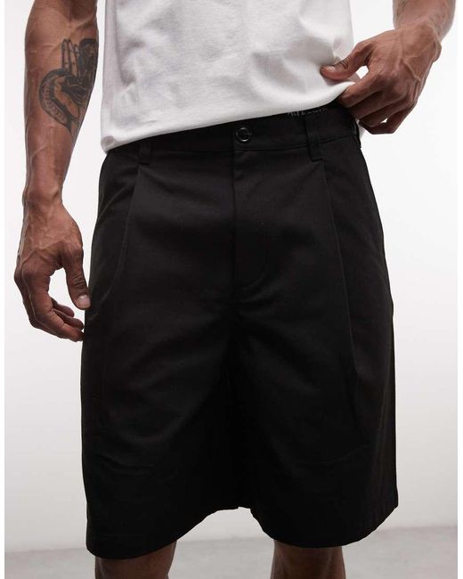 Obey Pink Dean Pleated Shorts for men