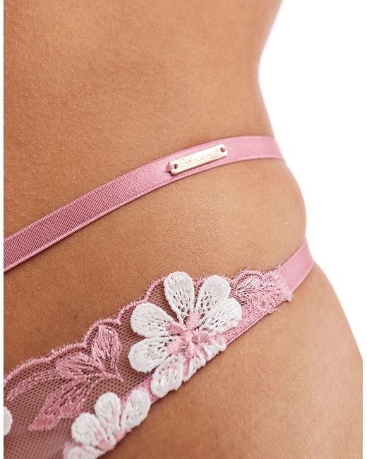 Boux Avenue Pink Elodie Lingerie Thong