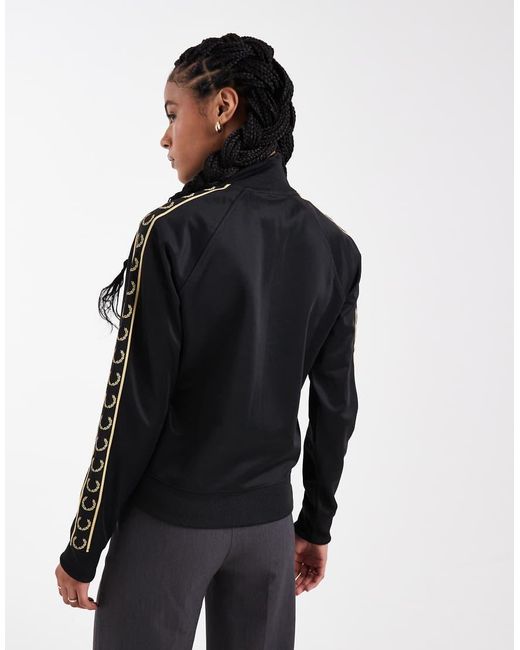Fred Perry Blue Co-Ord Taped Logo Track Jacket