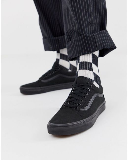 Vans Canvas Old Skool Sneakers in Black for Men - Save 33% - Lyst