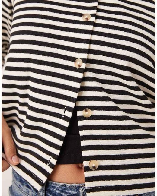 Vila Black Button Up Cardigan
