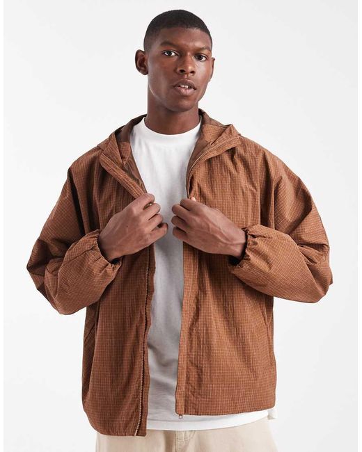 ASOS Brown Track Jacket for men