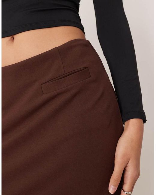 ASOS Black Ponte Micro Mini Skirt With Pocket Detail