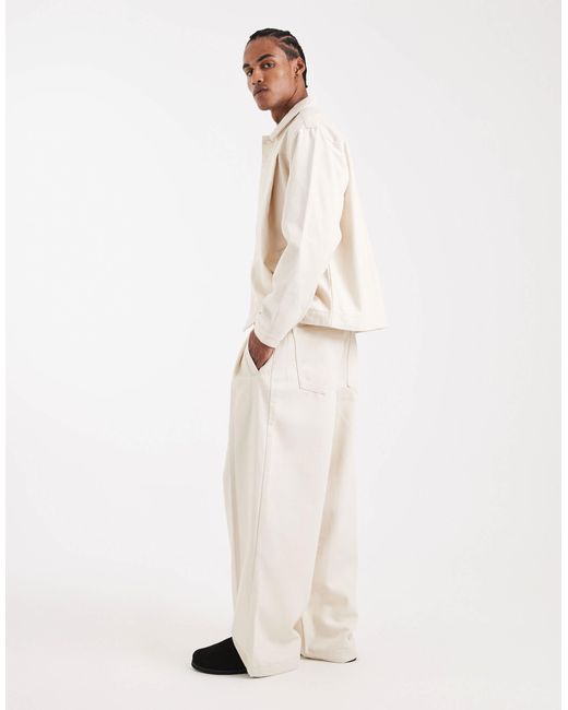 ASOS White Circular Design Collection Co-ord Heavyweight Super baggy Jeans for men