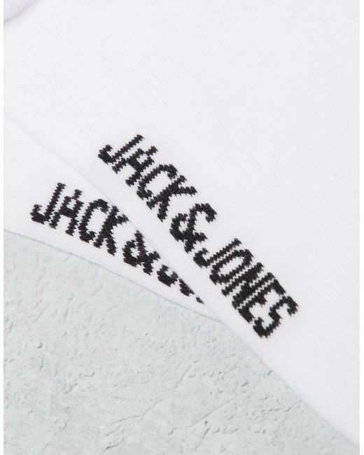 Jack & Jones – 5er-pack tennissocken in White für Herren