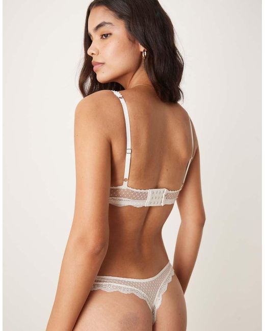 Free People Natural Mid Week Lingerie Thong