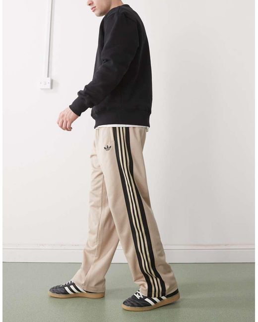 Adidas Originals Natural Loose Mesh Trackpants for men