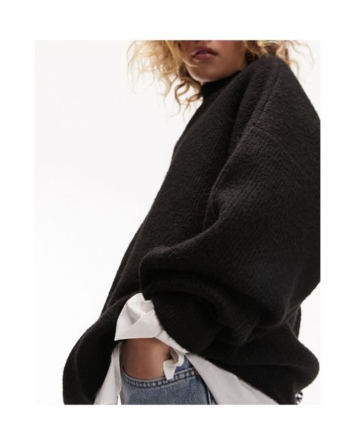 Topshop funnel deals neck sweater