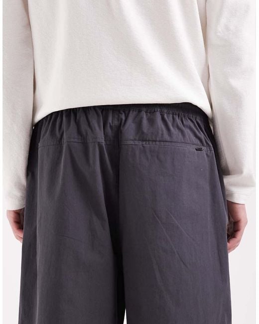 ASOS White Mid Length Elasticated Jorts for men