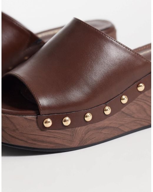 Glamorous Brown Wedge Sandals