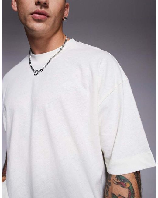 ASOS White Oversized T-shirt for men