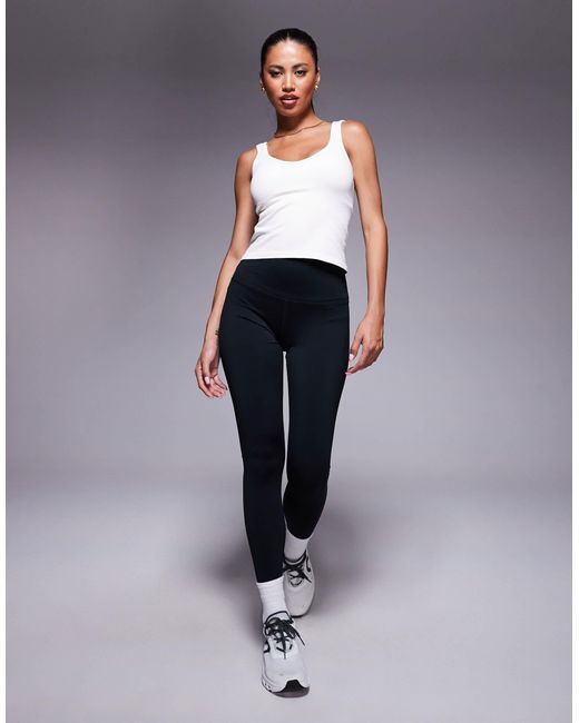 4505 White Smooth Seamless V Neck Vest With Inner Bra