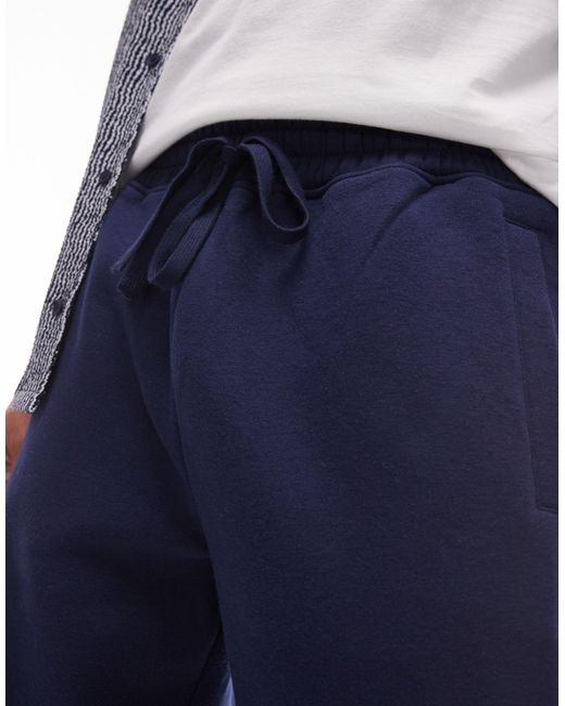 Topman Blue Straight Leg jogger for men