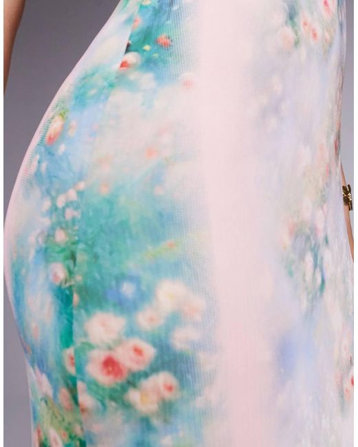 AFRM Gray Crew Neck Maxi Dress