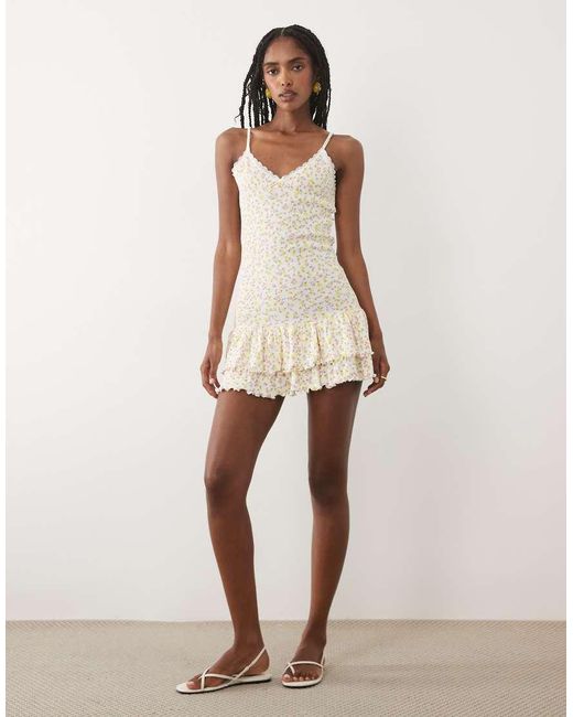 Miss Selfridge Natural Cami Mini Dress