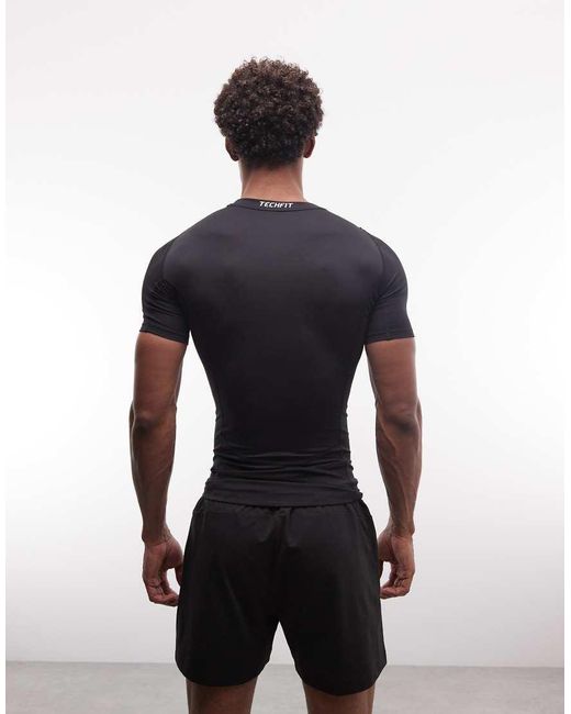 Adidas Originals Blue Adidas Training Tech Fit Base Layer T-shirt for men