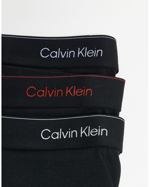 Calvin Klein – icon cotton stretch – 3er-pack boxershorts in Black für Herren