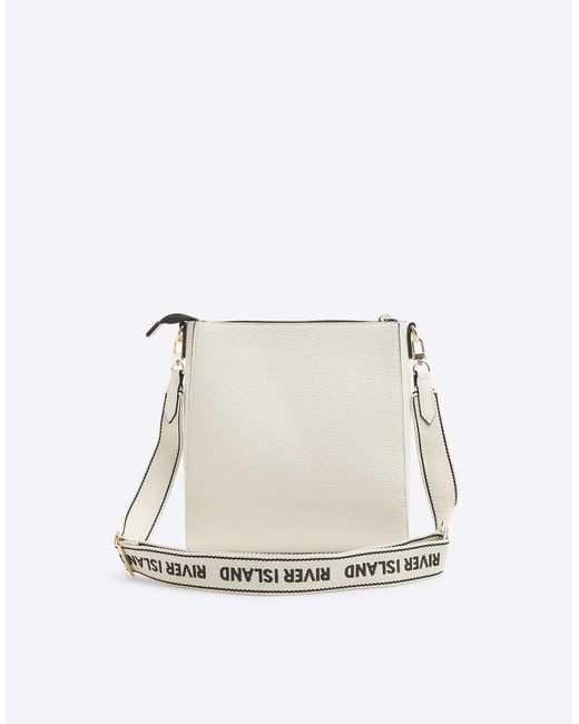 River Island Natural Embossed Cross Body Bag