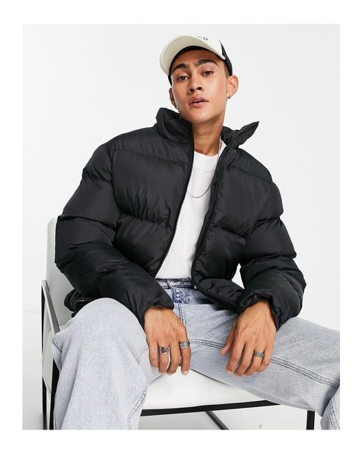 ASOS Puffer Jacket in Black for Men | Lyst