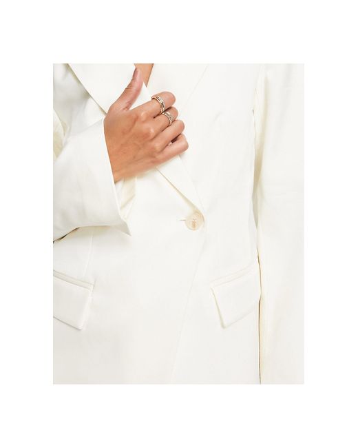 & Other Stories White Fitted Co-ord Blazer