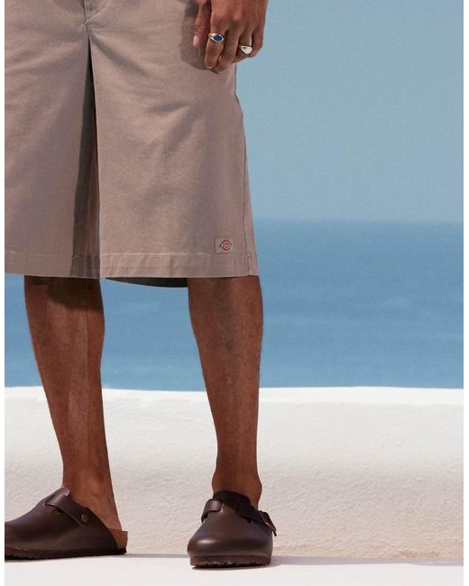 Dickies Gray Unionville 13 Inch Pleated Work Short for men