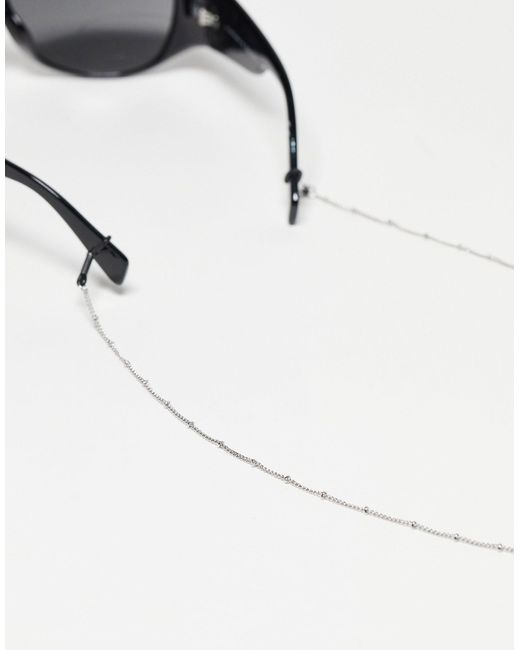 ASOS White Sunglasses Chain With Dot Dash Design