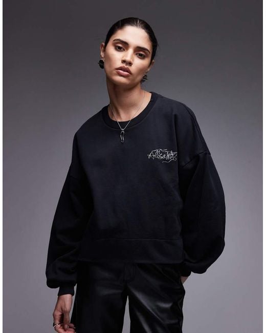 Sudadera Negra Lila Reel De -Negro AllSaints de color Blue