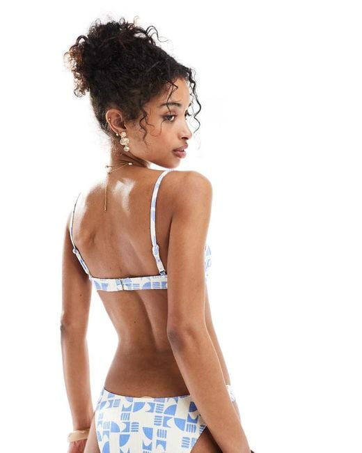 Billabong White Cool Tide Demi Underwire Bikini Top