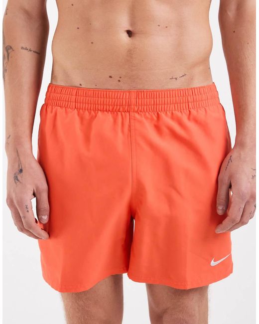 Nike Red Nike 5 Inch Volley Swim Shorts for men