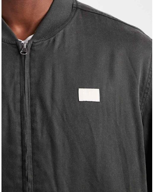RVCA Black Vacancy Bomber Jacket for men