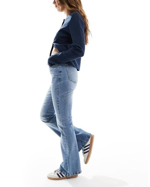 Cotton On Blue Cotton On 70s High Rise Flared Jean
