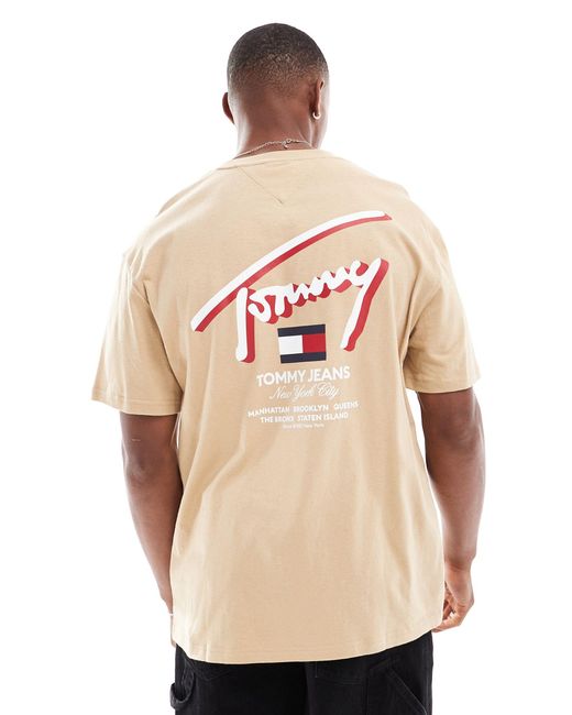 Tommy Hilfiger Natural Regular 3d Street Signature T-shirt for men