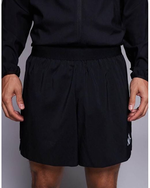 Adidas Originals Blue Adidas Running Essentials 2-In-1 Shorts for men