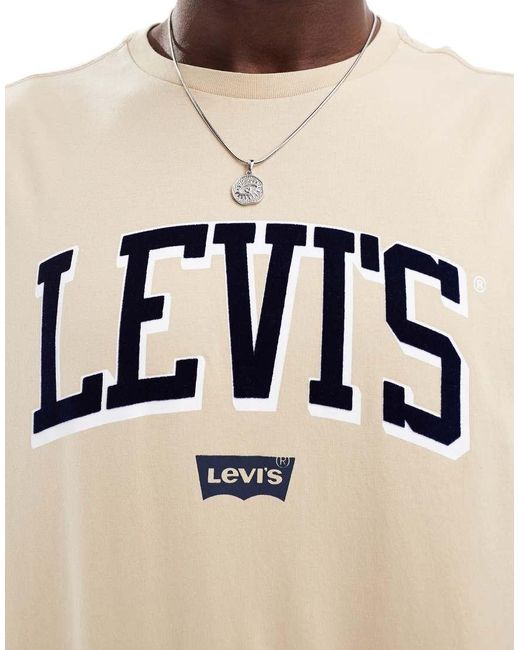 Levi's Natural Varsity Logo Relaxed Fit T-shirt for men