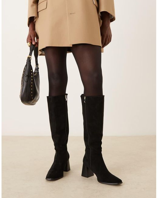Raid Black Ishbel Block Heeled Boots