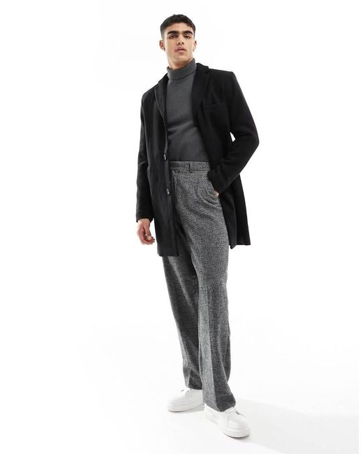 Abrigo De Mezcla De Lana De Only & Sons de hombre de color Black