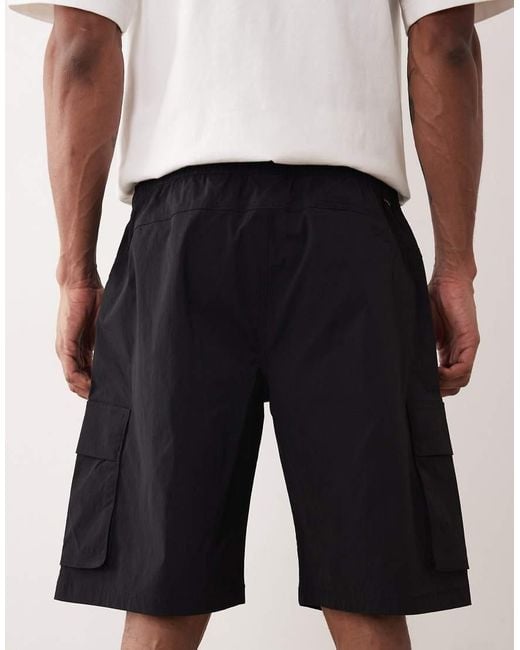 Jack & Jones White Technical Cargo Shorts for men