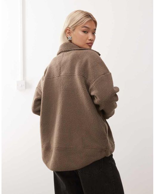 Noisy May Natural Zip Thorugh Funnel Fleece