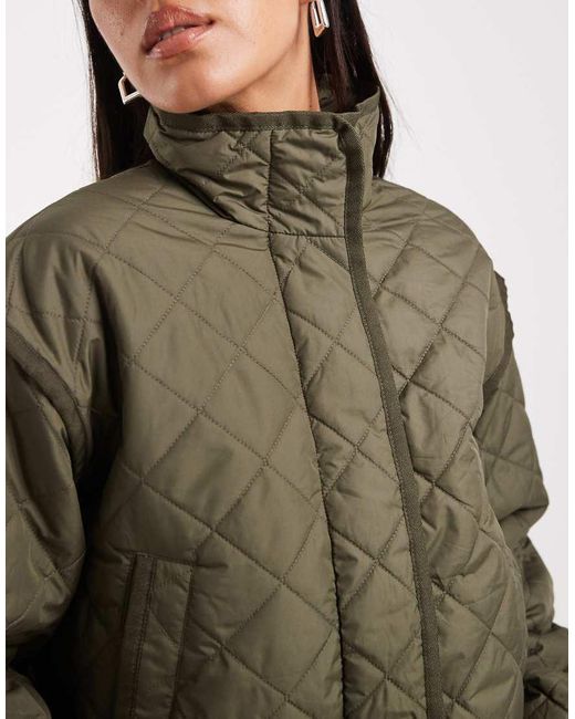 ONLY Green Quilted Jacket
