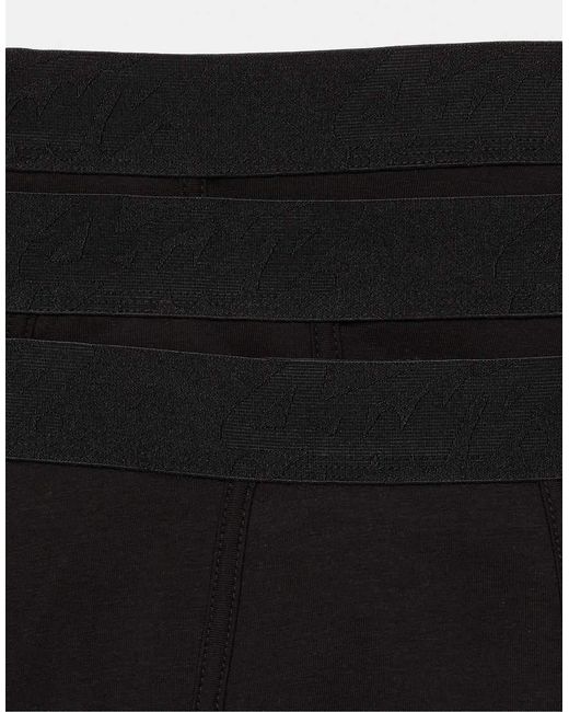 Pull&Bear Black Pack Of 3 Stwd Boxers for men
