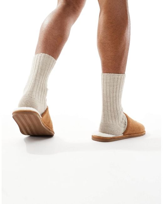 ASOS White Mule Slippers for men