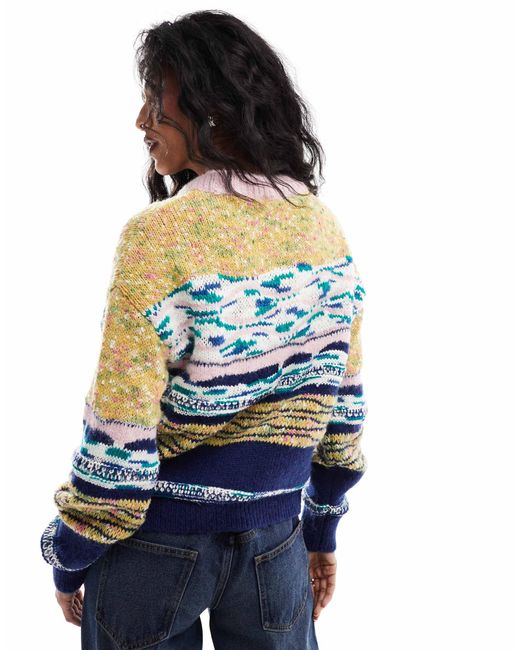 Object Blue Premium Mixed Yarn Jumper