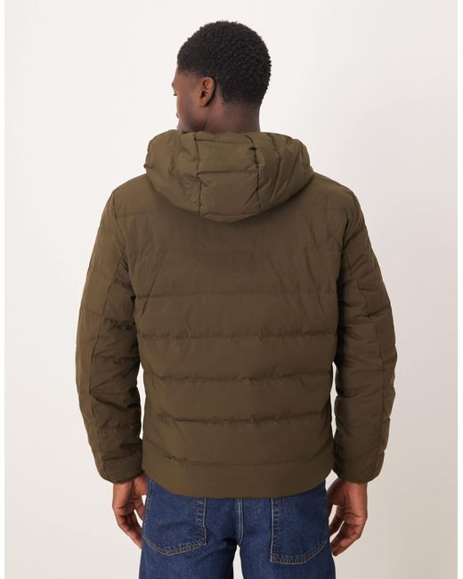 Mango – wattierte jacke in Brown für Herren