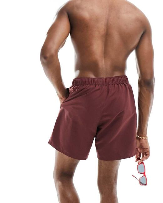 ASOS Red Swim Shorts for men