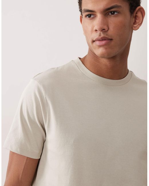 ASOS – basic-t-shirt in White für Herren