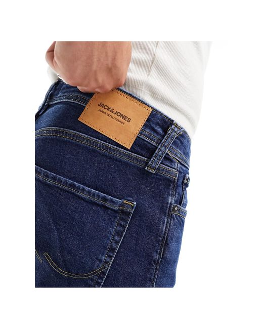 Essentials - mike - jeans affusolati lavaggio medio di Jack & Jones in Blue da Uomo