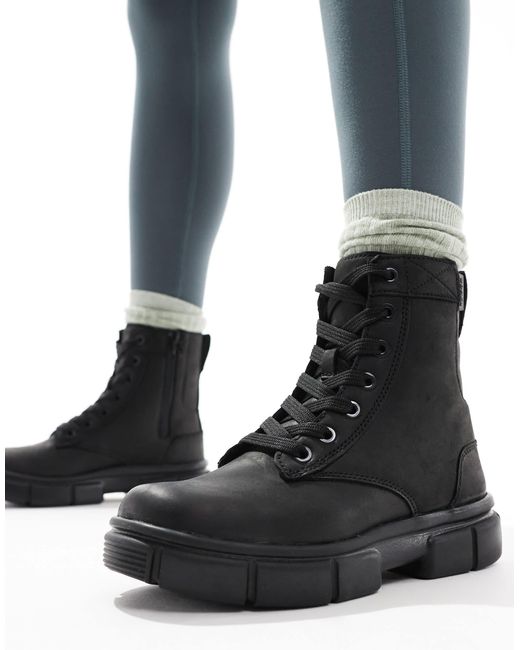 Sorel Black – explorer strt – schnürstiefel aus leder