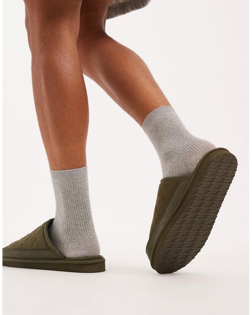ASOS Brown Mule Slippers for men